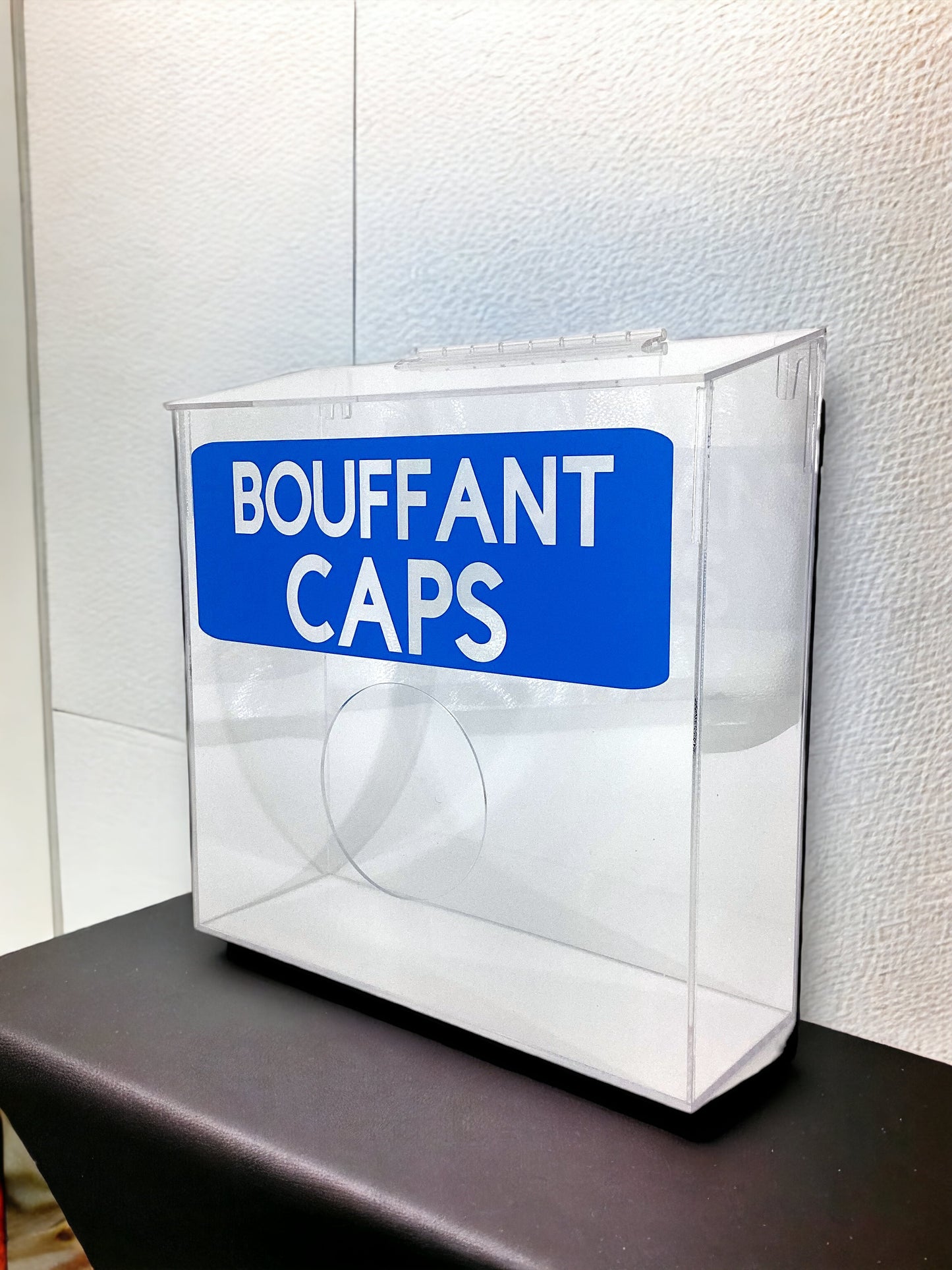 Clear Acrylic Wall Mounted Bouffant Caps Storage Dispenser