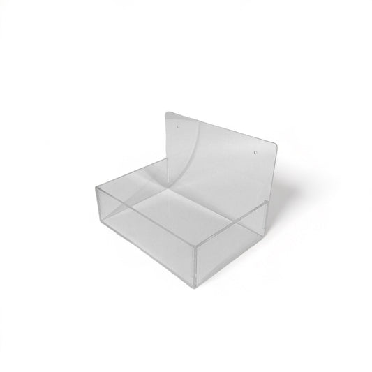 Clear Acrylic Wall Mounted Dispenser Bin