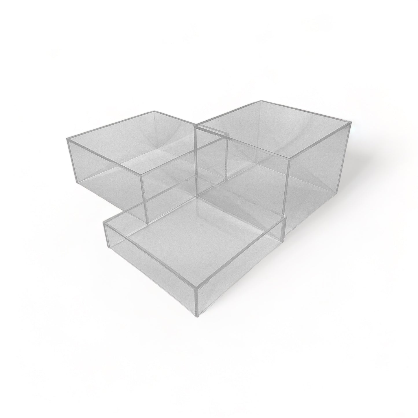 Clear Acrylic 5-Sided Riser Set - 3 pcs