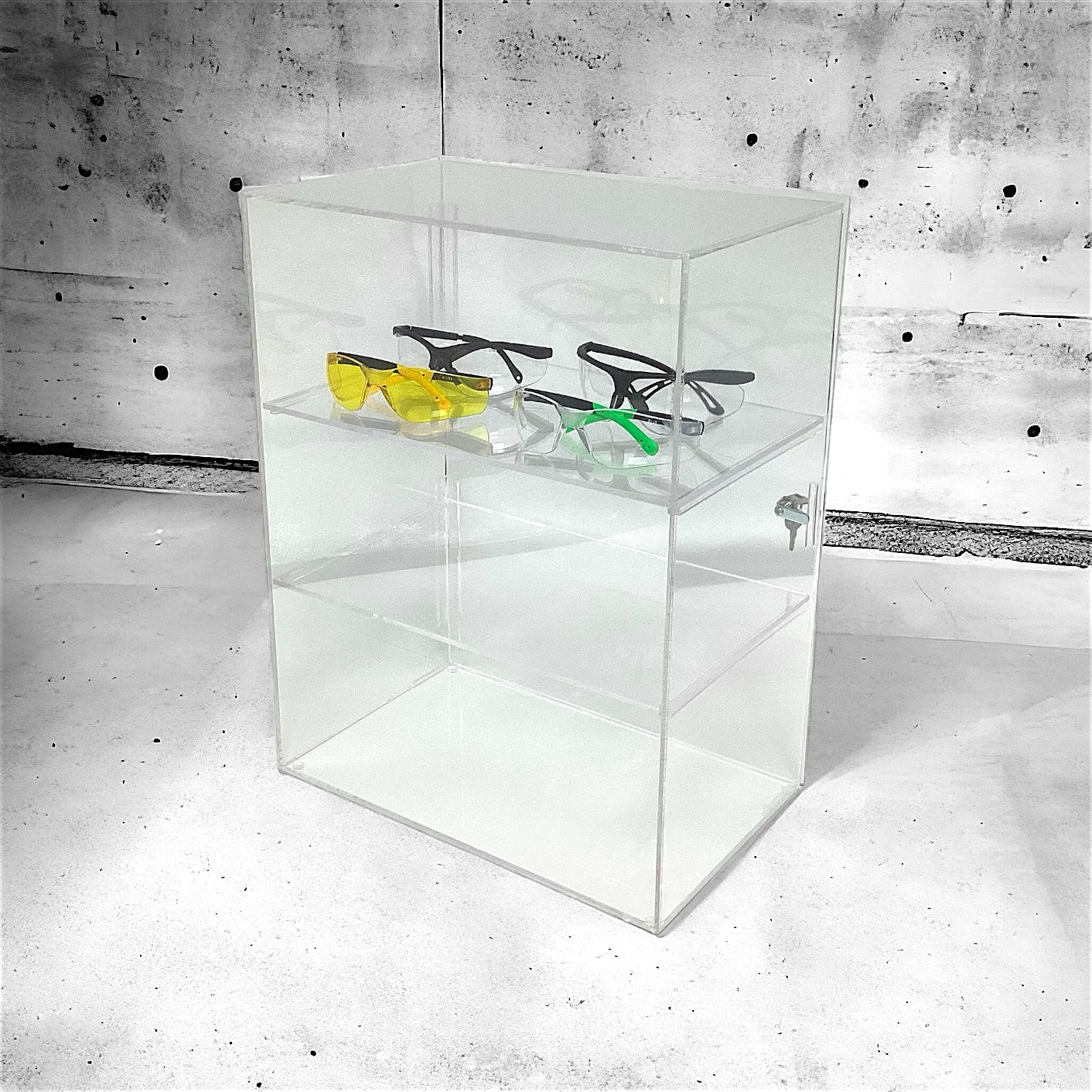 Large Acrylic Lockable Display Cabinet