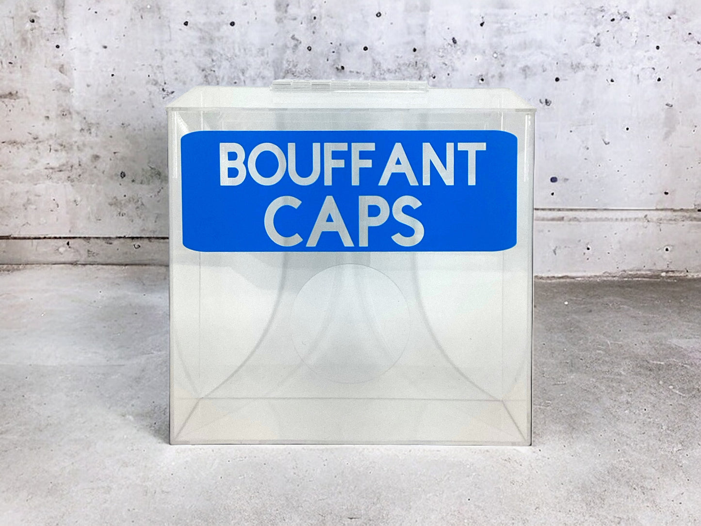 Clear Acrylic Wall Mounted Bouffant Caps Storage Dispenser