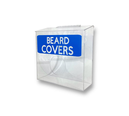 Clear Acrylic Wall Mounted Beard Cover Storage Dispenser